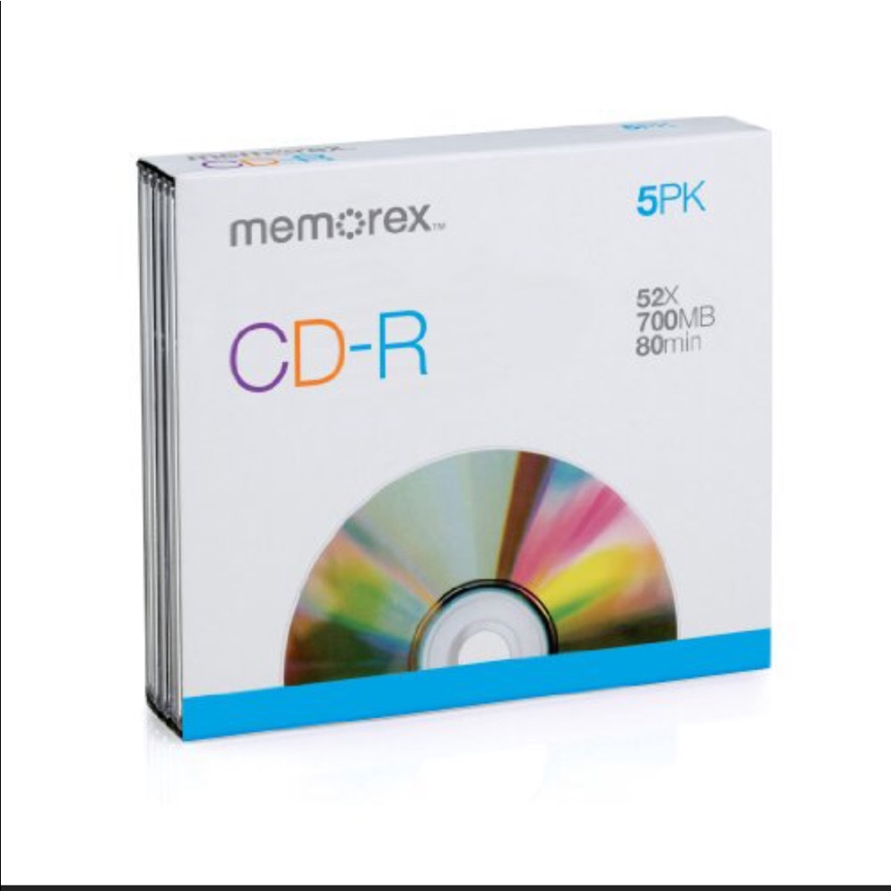 Memorex CD-R 5 PK/PAQ, 52X, 700MB/Mo, 80 Min